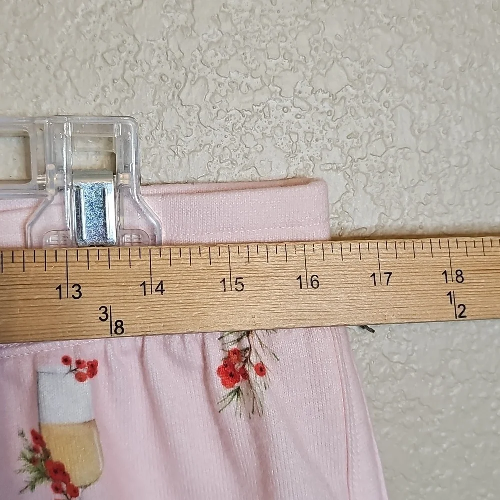 NWOT Pj Salvage Large Pink Christmas Cocktails Soft Boxers‎ Sleep Shorts - Picture 5 of 7